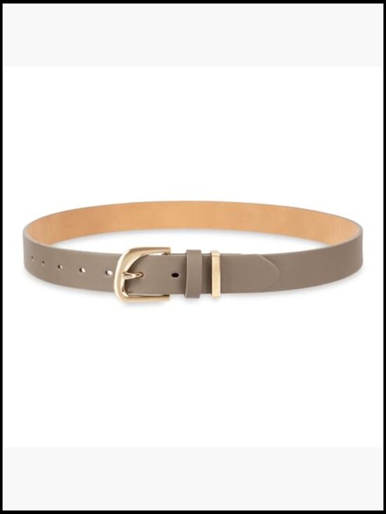 Women\'s Dress Belt with Asymmetrical Buckle - 1.25 Inch - Adjustable